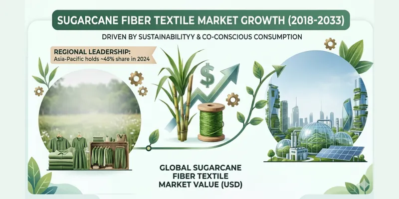Sugarcane Fiber Textile Market Growth 2024–2033: $1.2B to $3.7B at 13.2% CAGR with Asia-Pacific Dominance
